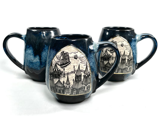 Blue Spire City Mug