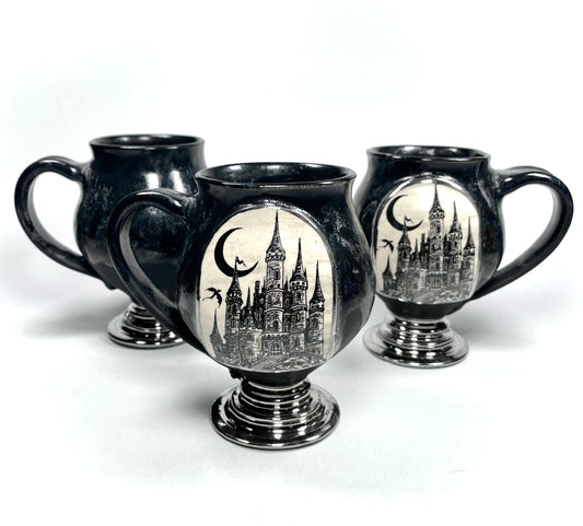 (PREORDER) Silver and Grey Castle on the Rock Mug